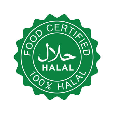 halal icon vector logo template